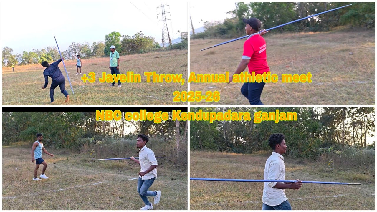 +3 Javelin throw, annual athletic meet 2025-26 nbc college Kendupadara,ganjam 