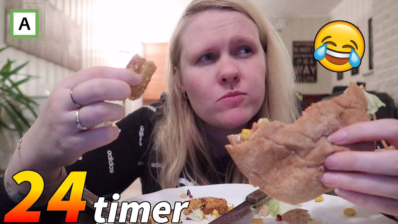 SPISER BARE VEGETARMAT I 24 TIMER!  + Junkyard Unboxing 🍏