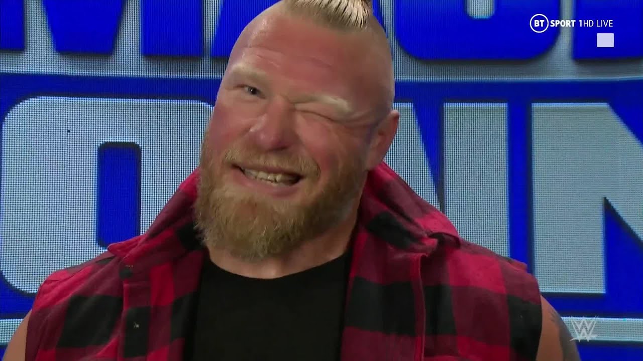 Brock Lesnar cuts an extremely rare promo on SmackDown! He's officially a Free Agent | WWE Draft