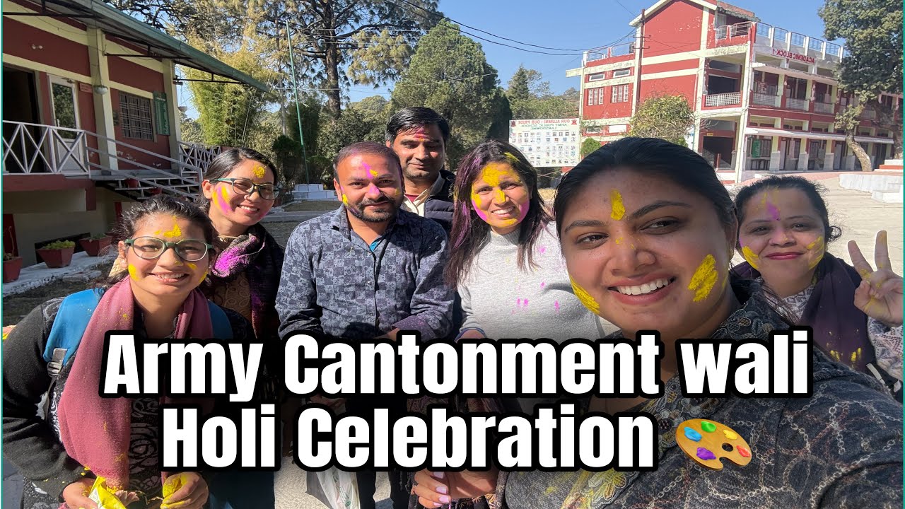 Fouji Wife Vlog| Holi Celebration with Colleagues |Evening Vibes with a Hot Outfit 💃🏼Sangeeta Yadav 
