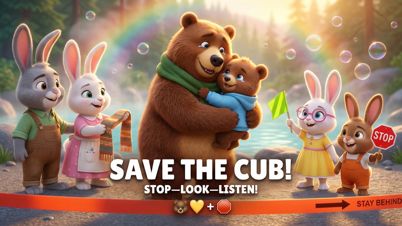 Rainbow Steam + Bubble Drift! 🌈💨 STOP LINE Rescues Bear Cub at the Hot Spring! | The Buck’s Forest