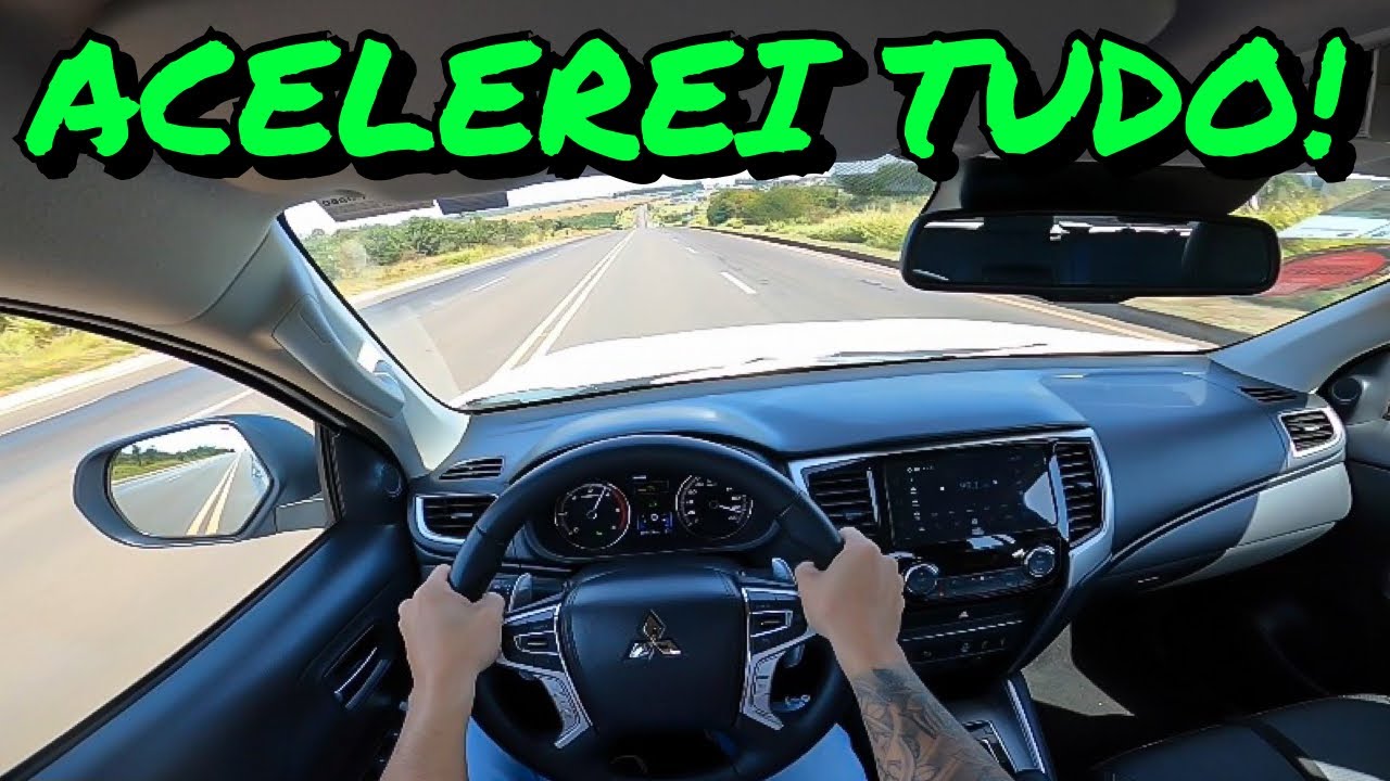 TESTEI A NOVA MITSUBISHI TRITON HPE S NA ESTRADA!! 🚜💨🔥