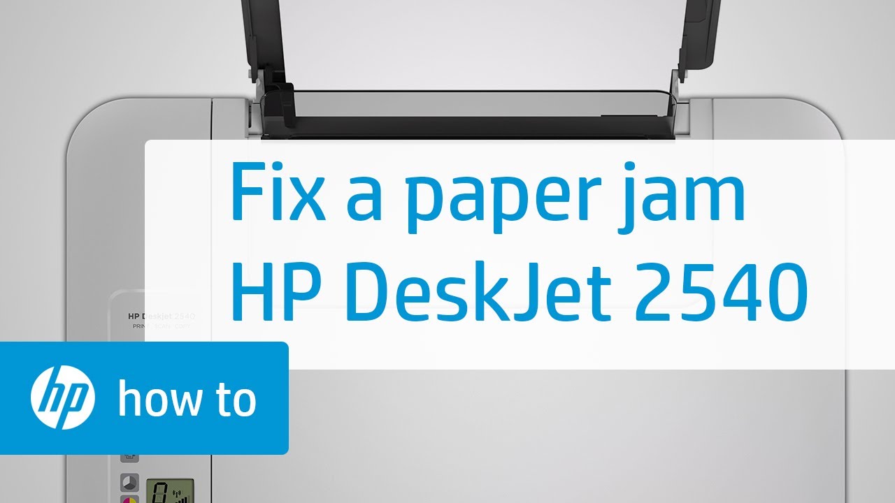 Fixing a Paper Jam | HP Deskjet 2540 All-in-One Printer | HP