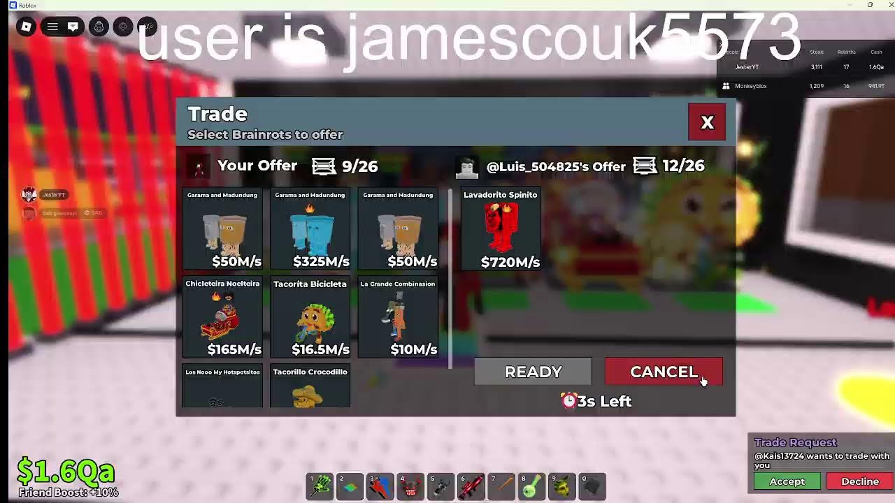 TRADING IN STEAL A BRAINROT LIVE