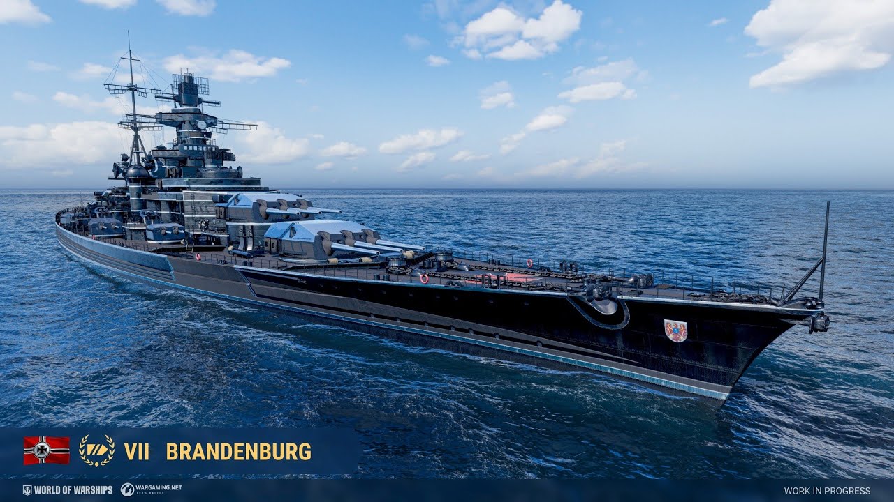 Линкор BRANDENBURG в World Of Warships Legends