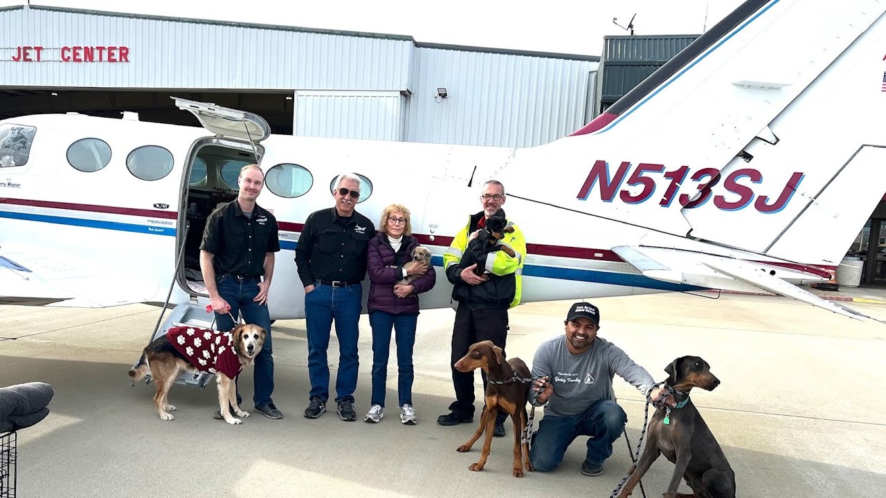 Air Wagner May 10 2025 Pilots n Paws Rescue flying to Chester CA in Cessna Golden Eagle N513SJ