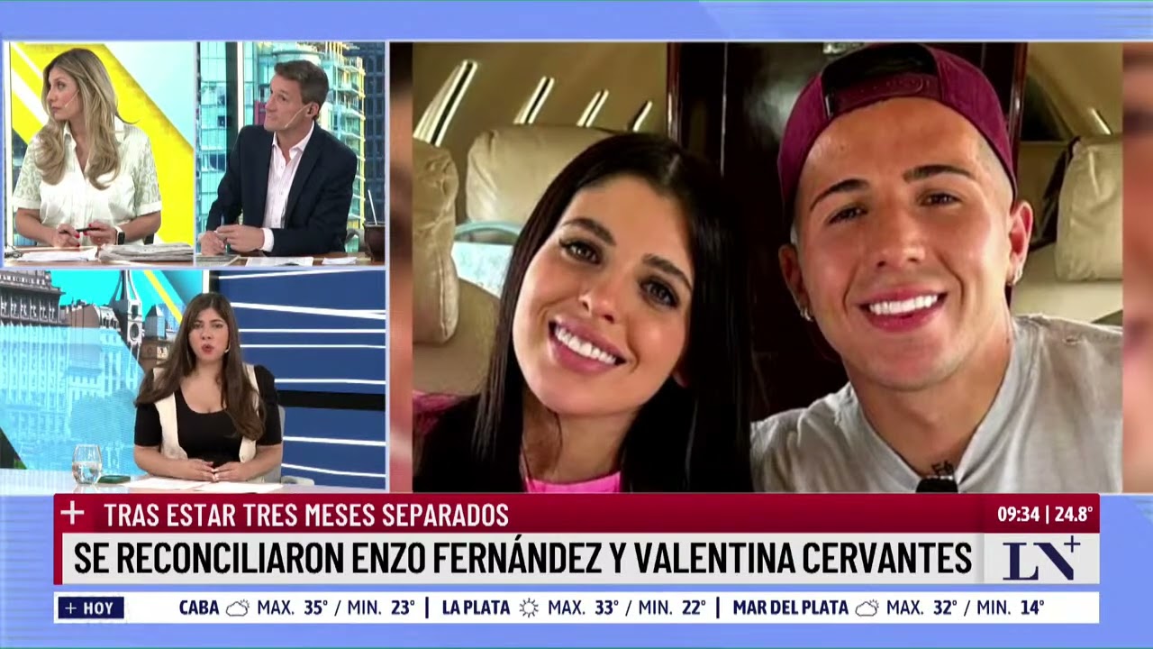 Se reconciliaron Enzo Fernández y Valentina Cervantes tras estar tres meses separados