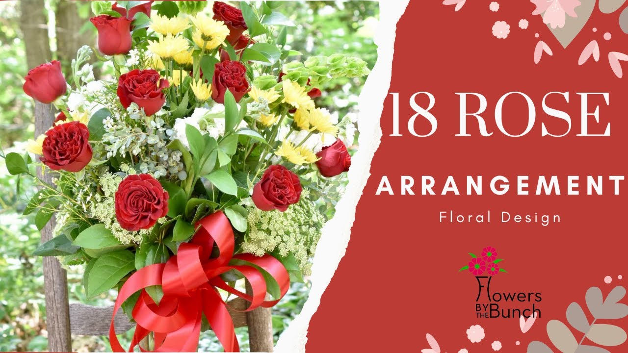 Beautiful 18 Rose Mixed Arrangement - Fresh Floral