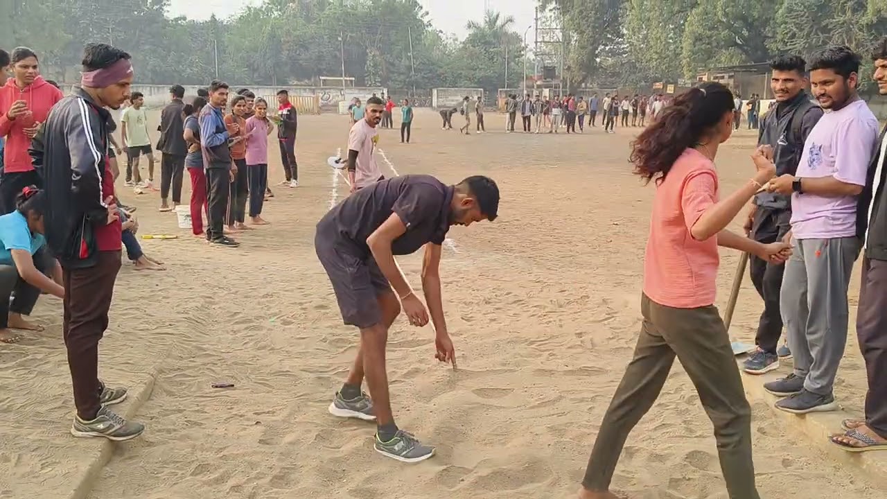🚨mp police🚨 Long jump Barwani ground girls  💯12 fir +💯💪🦵 #barwani ground 