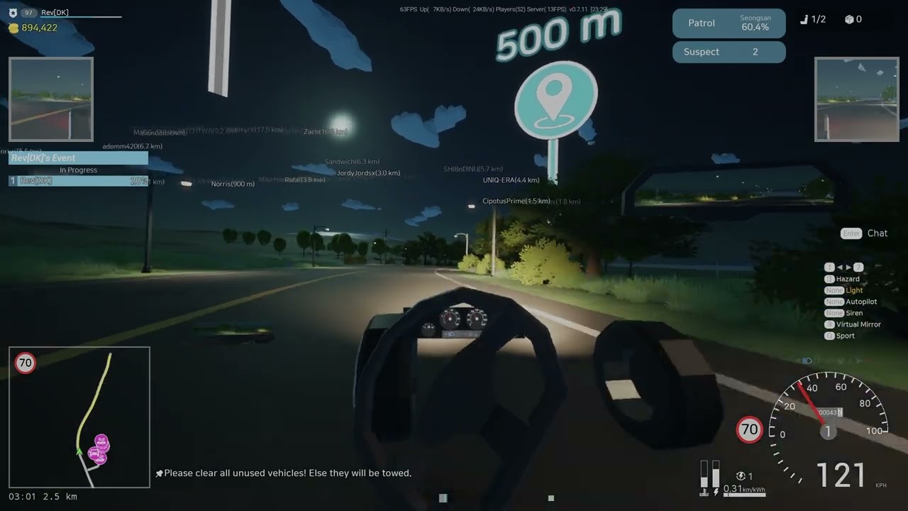 Motor Town: Behind The Wheel - Zydro Police Time Attack [AntiClockwise]