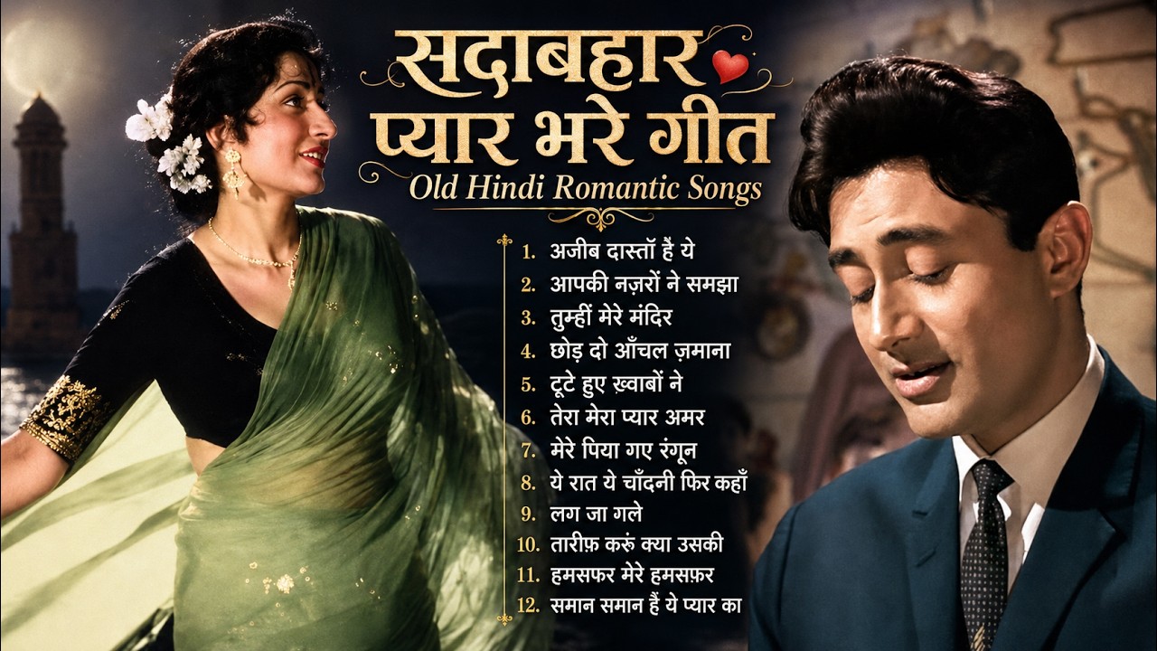 दिल को छू जाने वाले सदाबहार प्यार भरे गीत | Old Hindi Romantic Songs | Evergreen Love Songs