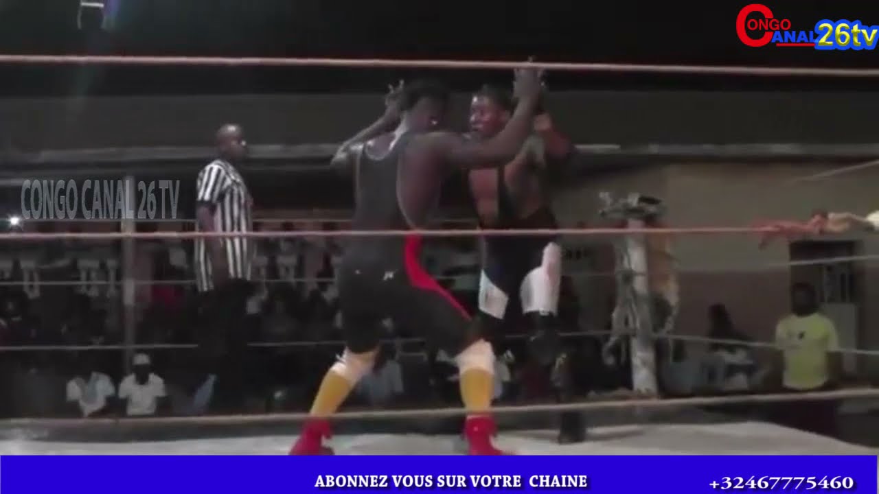 COMBAT DE CATCH CONGOLAIS AVEC JIBICK MUA KAJINGA LE PATRON DE LA FRAPPE 4X4 VS SAMARA OLO