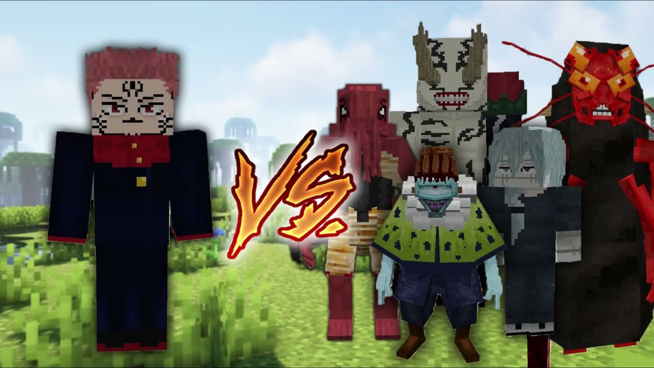 SUKUNA Vs All SPECIAL GRADE CURSED SPIRIT in Jujutsu Craft | Mob Battle | Jujutsu Craft Mob Battle