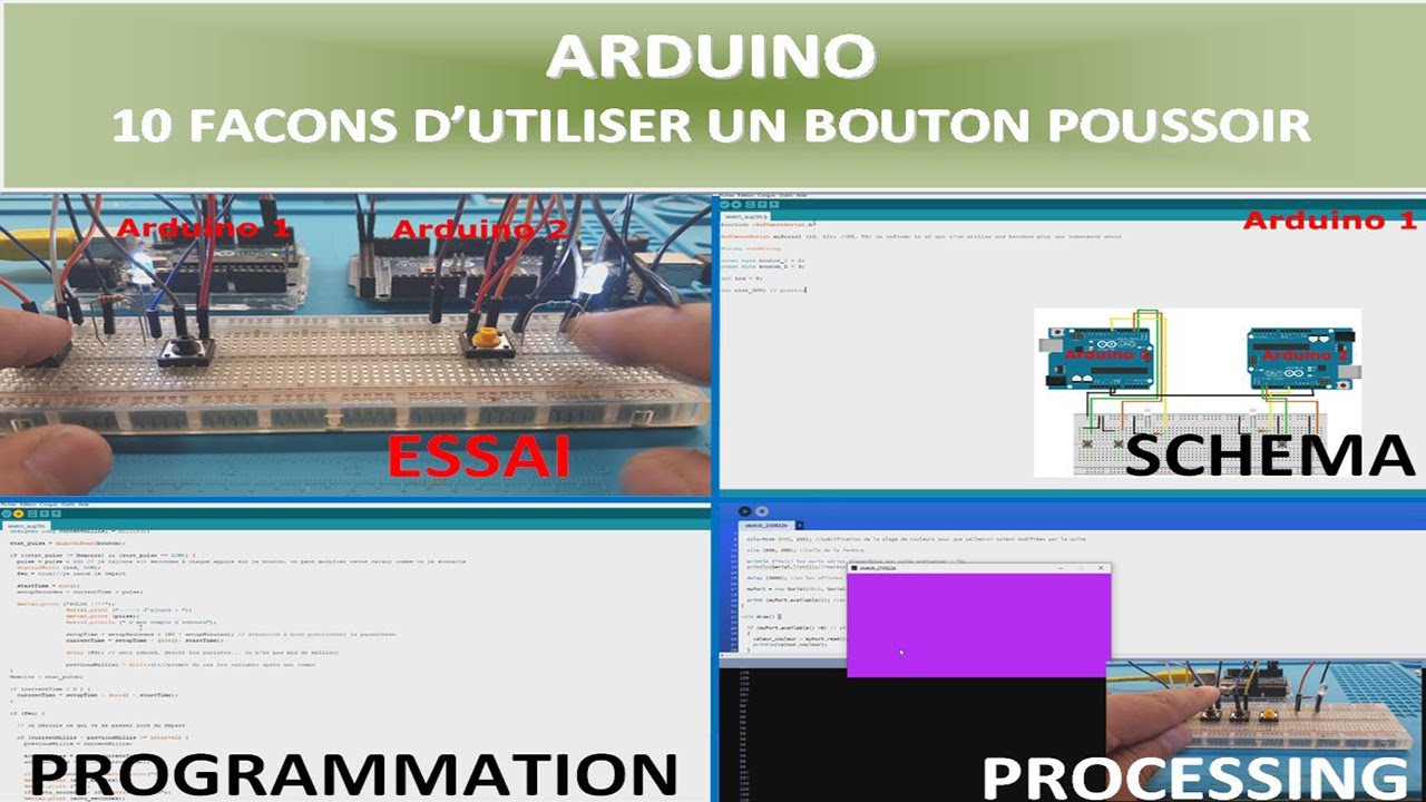 ARDUINO, 10 façons d'utiliser un bouton poussoir