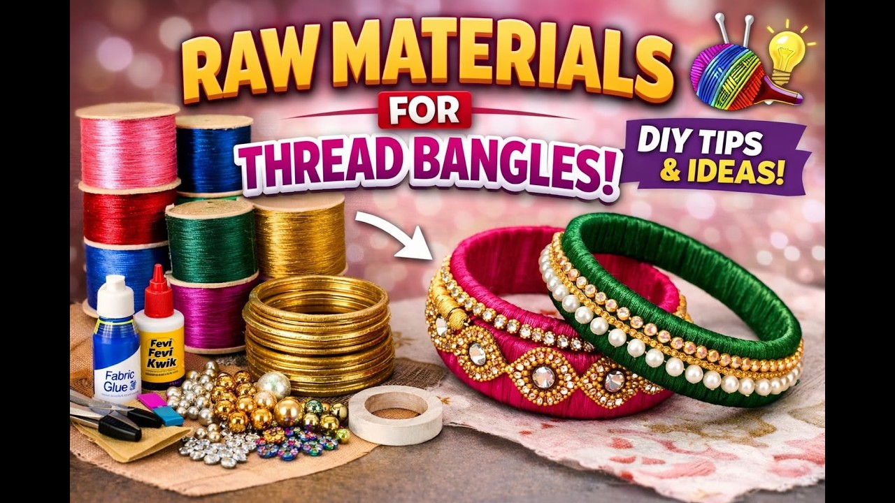 Raw material for thread bangle