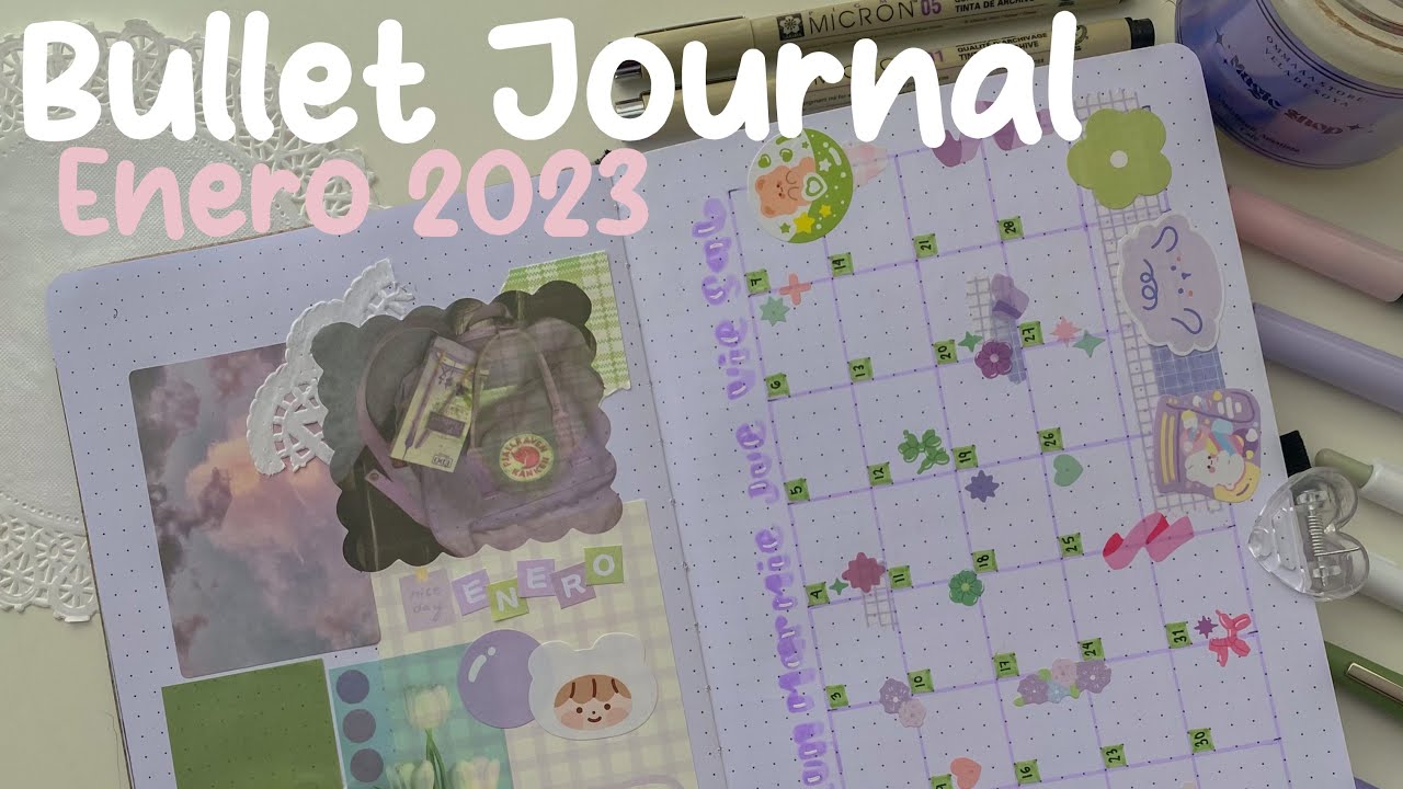 🪷2023 Bullet Journal Enero | Plan with me