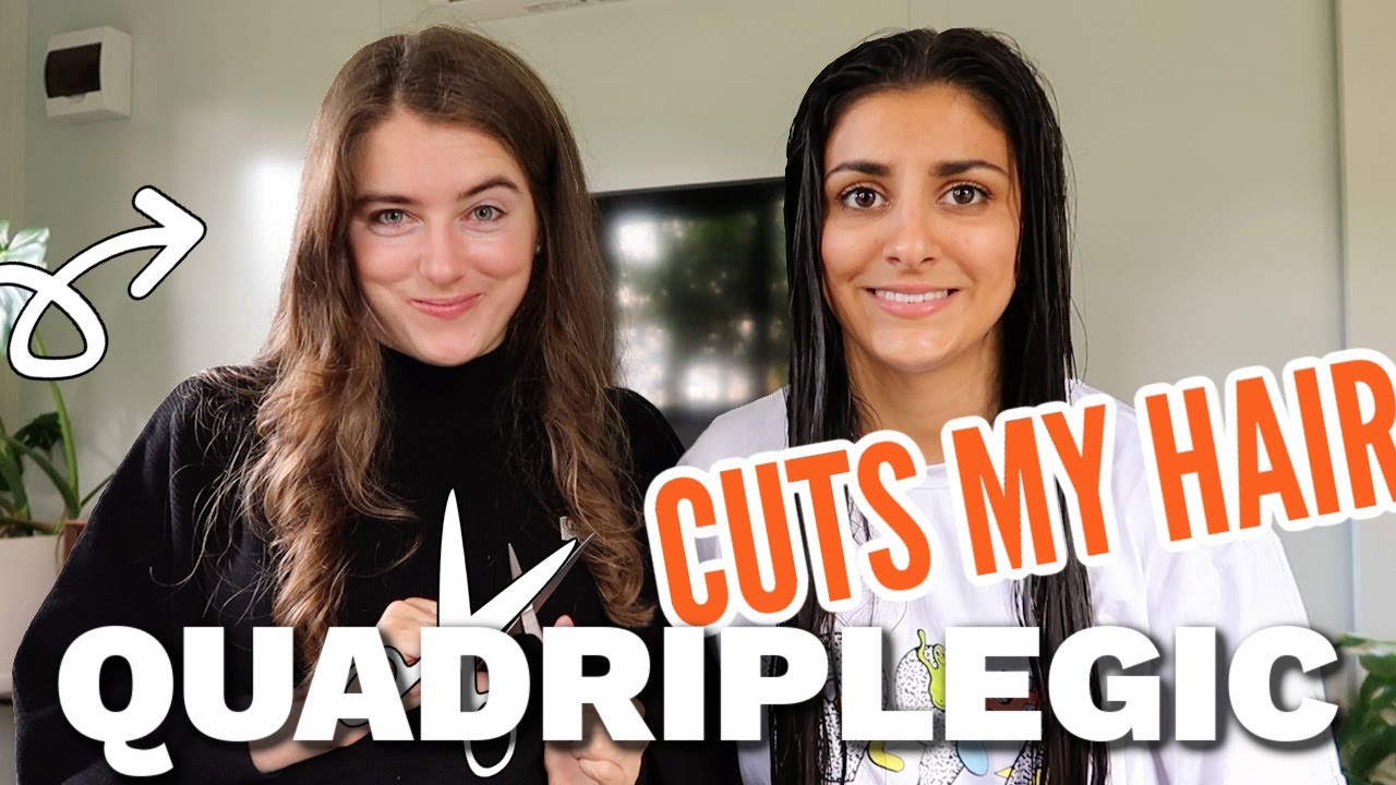 QUADRIPLEGIC CUTS MY HAIR! (home haircut with no hand function)