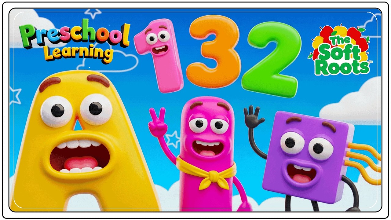 Preschool Learning activities for 3 year olds at home | Learn ABC Phonics Shapes Numbers Colors 🌈