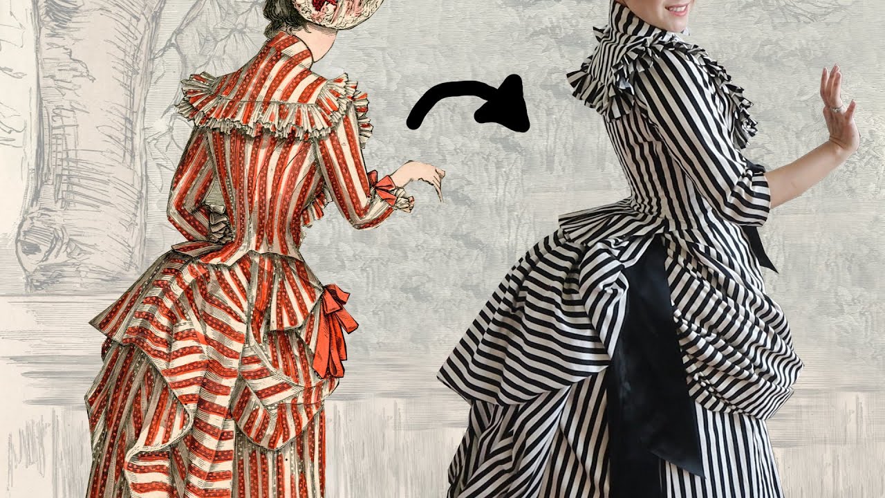 Hidden Layers of a Striped Victorian Gown: Shopping Tips While Getting Dressed
