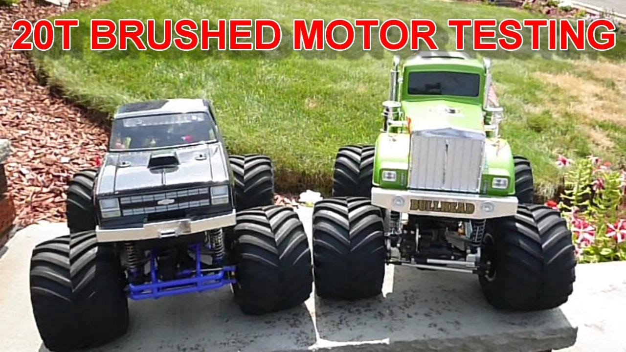 Tamiya clodbuster bullhead 20 turn motor test shoot out!