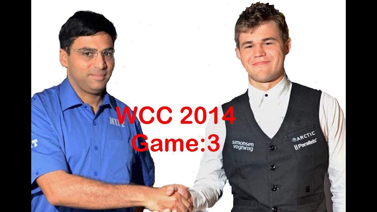 World Chess Championship 2014 Round 3: Carlsen vs Anand