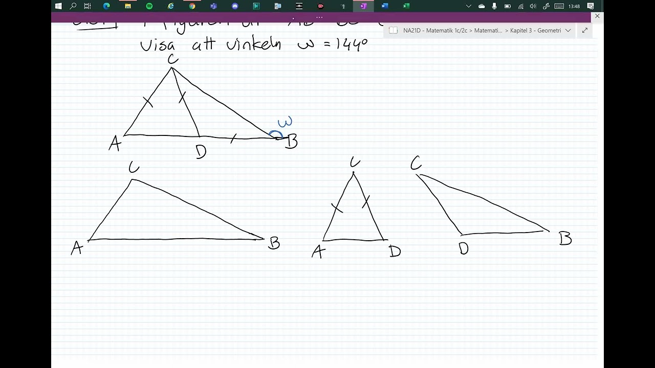 Matematik 2c - Kapitel 3 - 3.1 Sats och Bevis