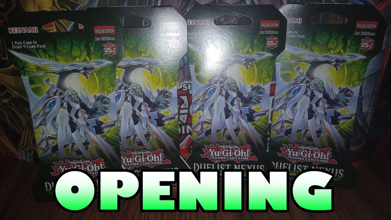 Opening Four Yu-Gi-Oh! Duelist Nexus Booster Packs!