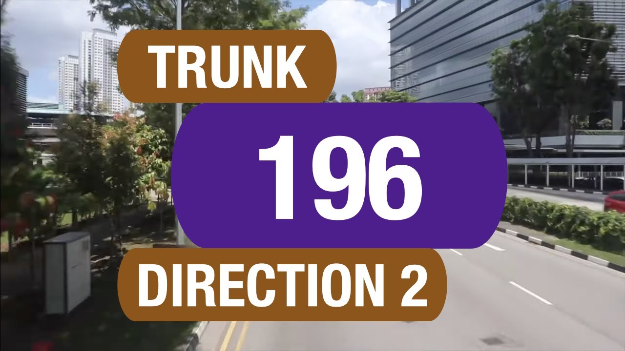 SBS Transit Trunk 196 (Direction 2) | Bus Service Route Visual