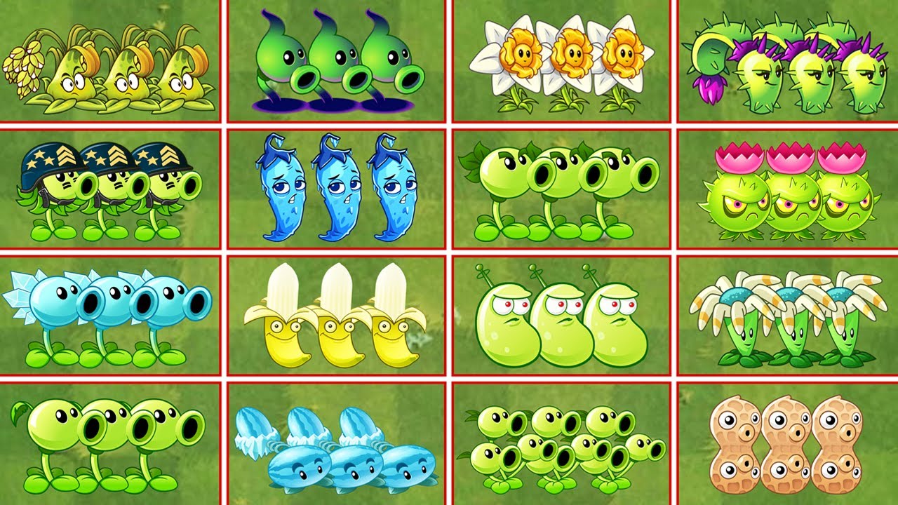 PVZ 2 Challenge - 15 Plants + Plant food Vs 30 Zombies Level 5