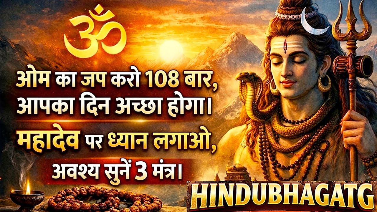 महादेव का सबसे शक्तिशाली मंत्र 108 बार सुनें और ध्यान लगाएं Powerful Om Mantra #mantra  #HINDUBHAGAT