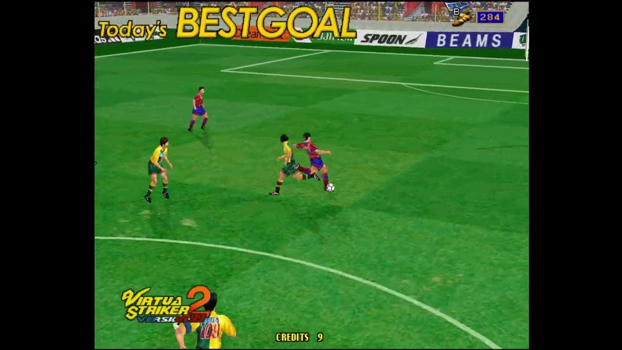 284pts goal of Virtuastriker2 99(Korea VS FC SEGA)