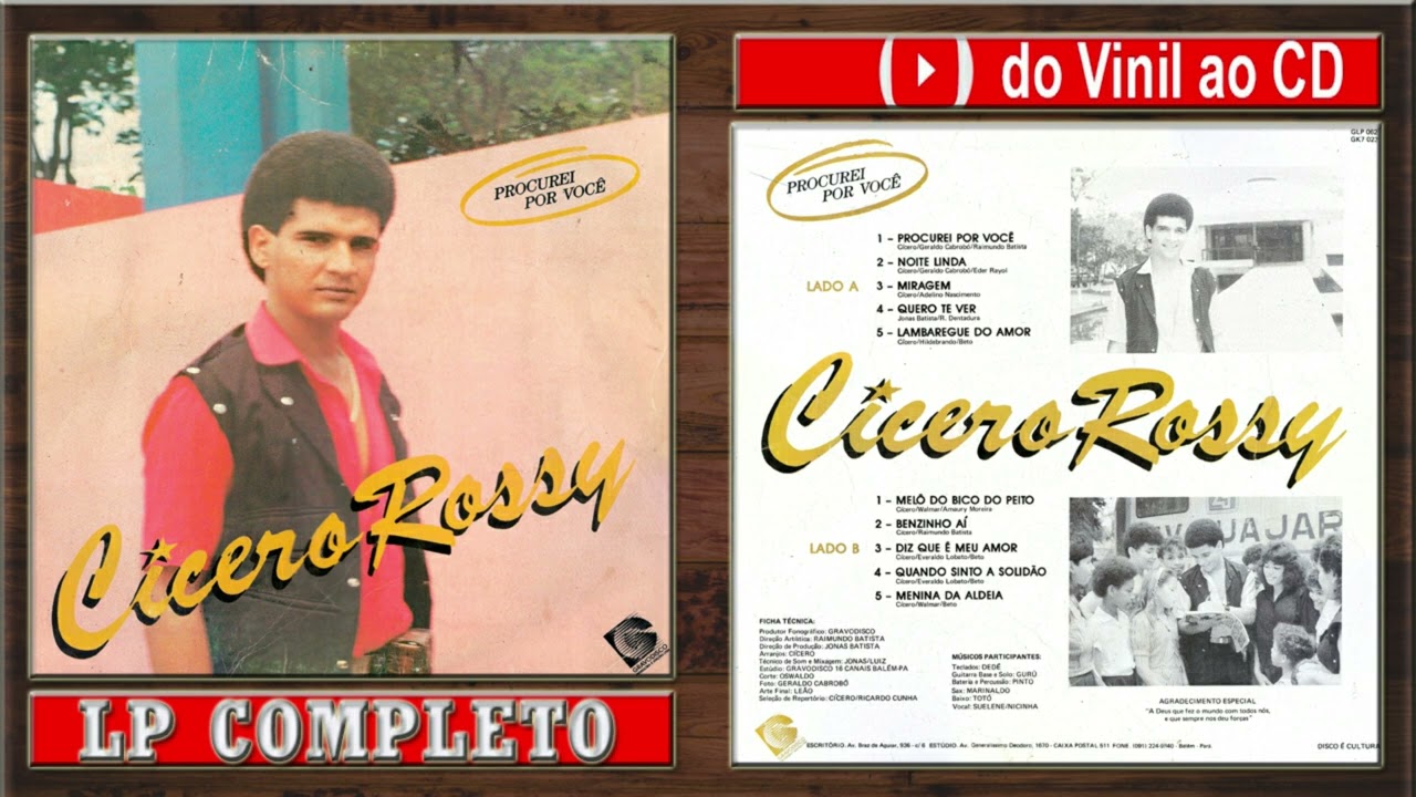CICERO  ROSSY - 1990. (LP Completo)