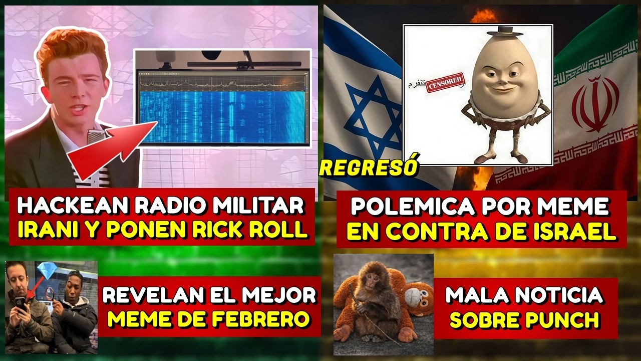HACKEAN RADIO MILITAR lRANI Y PONEN RICK ROLL | REGRESA MEME EN CONTRA DE lSRAEL Y HAY POLEMICA |
