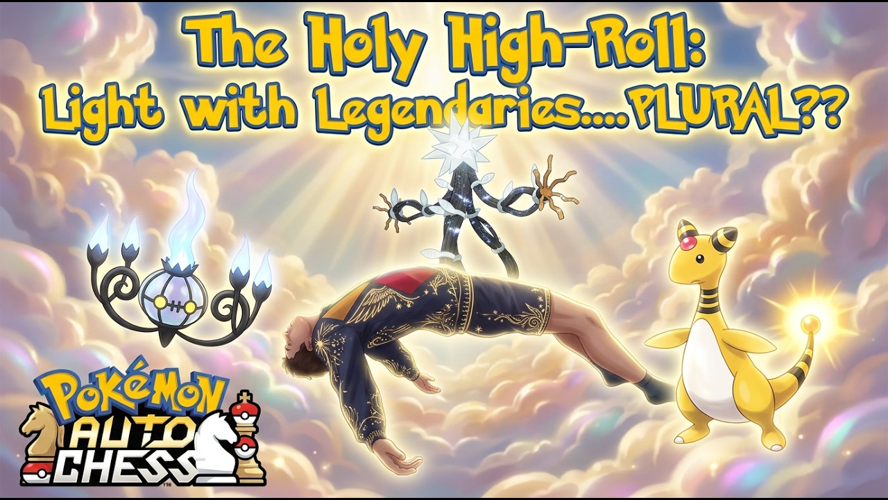 Pokemon Auto Chess! The Holy High-Roll: Light with Legendaries...PLURAL!!