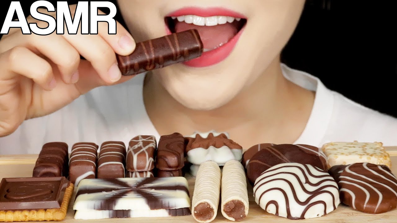 ASMR European Chocolate Cookies Eating Sounds Mukbang 유러피안 초콜릿 쿠키 먹방