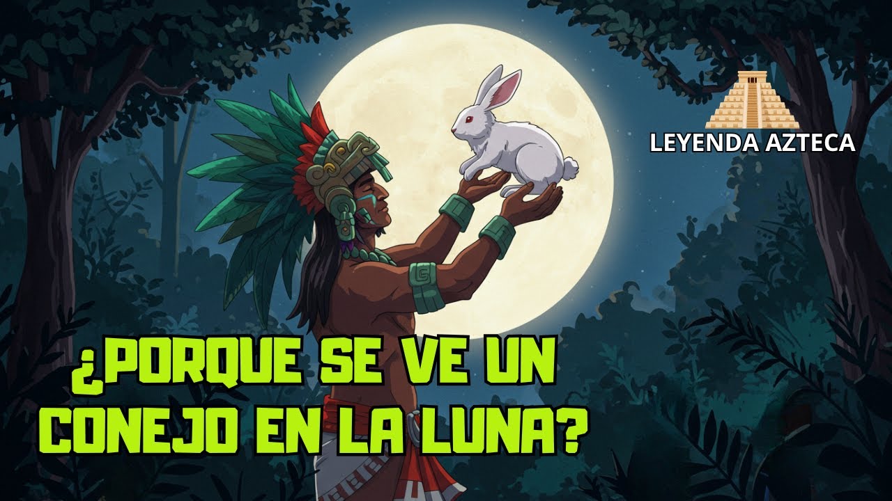 La leyenda del conejo en la Luna (Leyenda azteca de Quetzalcóatl y el Conejo) Mito Mexicano