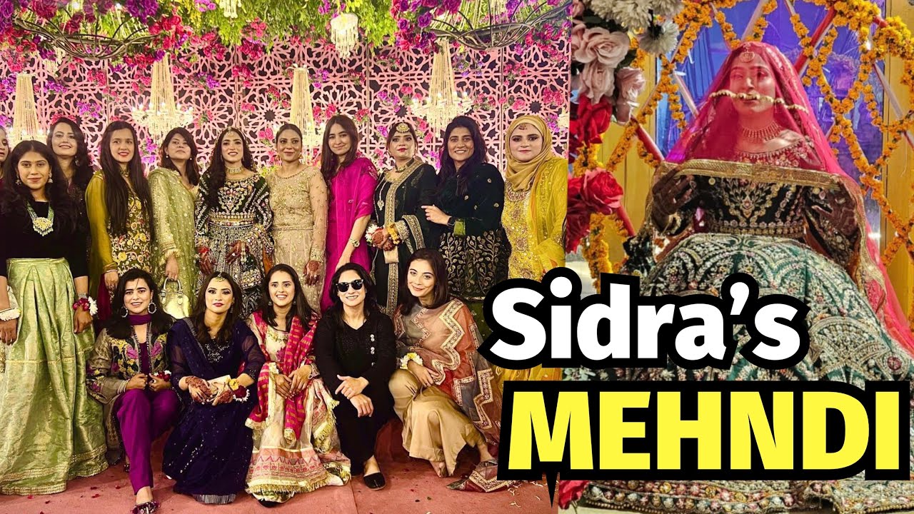 Sidra Amin ki Mehndi & Nikkah | All cricketers joined and enjoyed the event | my dancing skills 💃