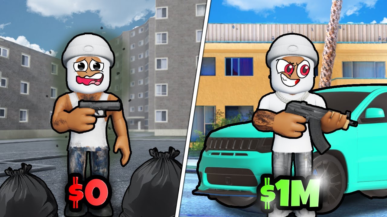 Going from BROKE to $1,000,000 in CHICAGO Roblox (Tha Raq)
