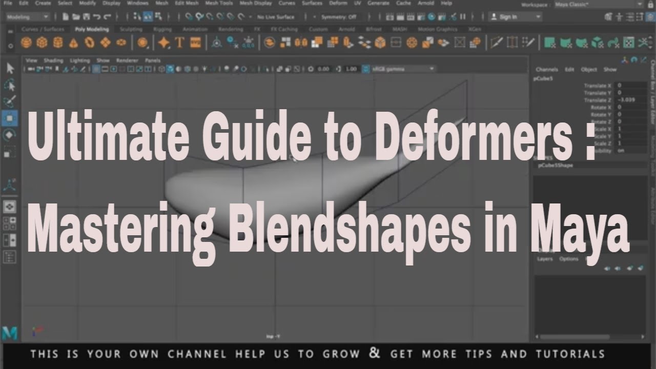 Ultimate Guide to Deformers : Mastering Blendshapes in Maya