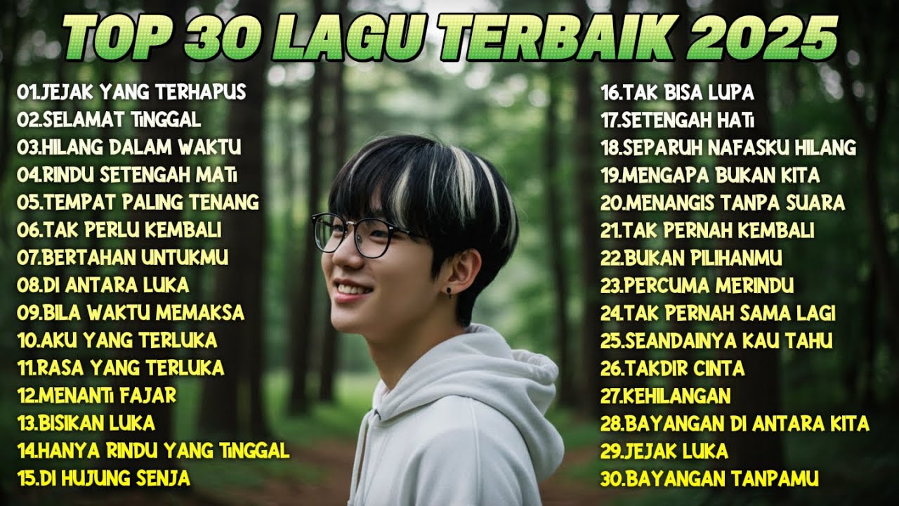 Playlist Trending 🖤🎧 || 20 Lagu Pop Indonesia 2025 || Full Album Lagu Galau😭 Jejak Yang Terhapus