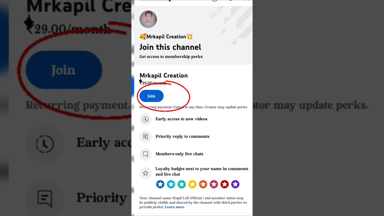 Youtube Channel Membership Join Kaise Kare #shorts #viral #trending #membership #join #yt #short