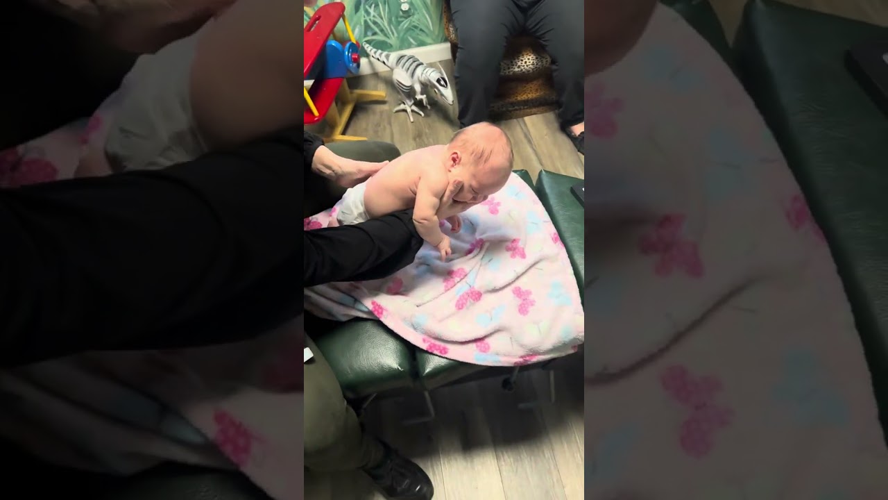 Adeline’s First Chiropractic Adjustment at Van Every in Royal Oak, MI