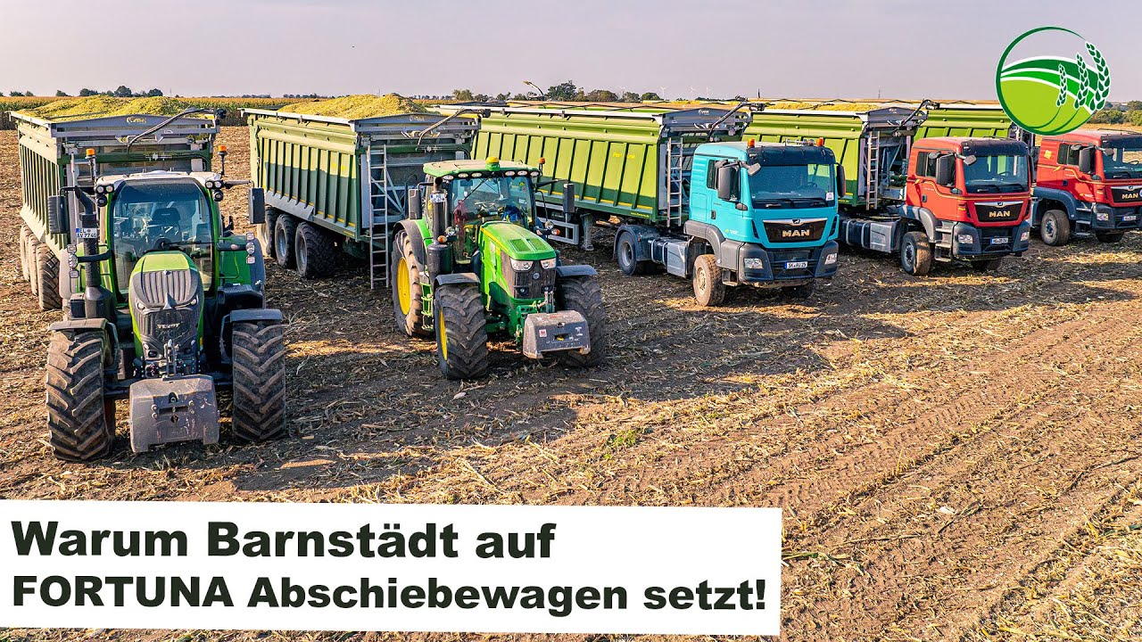 5x Fortuna-Abschiebewagen für das Agrarunternehmen Barnstädt | Maishäckseln & Getreideernte