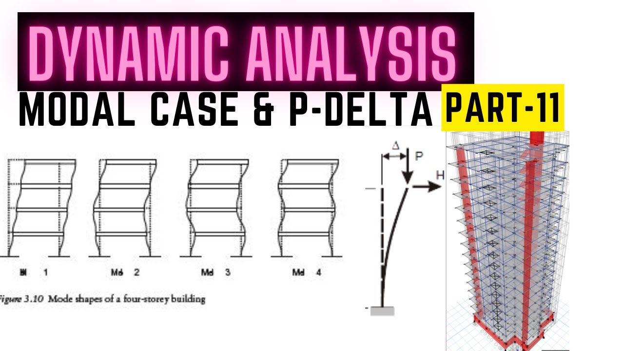 P-Delta & Modal Case define for Dynamic Analysis || Dynamic Analysis Part-11 || Modal Analysis ||