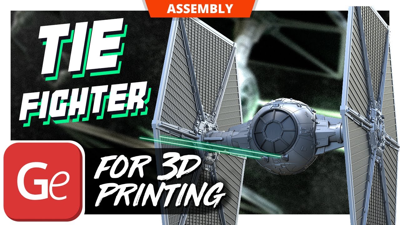 TIE Fighter 3D Printing Model | Assembly by Gambody