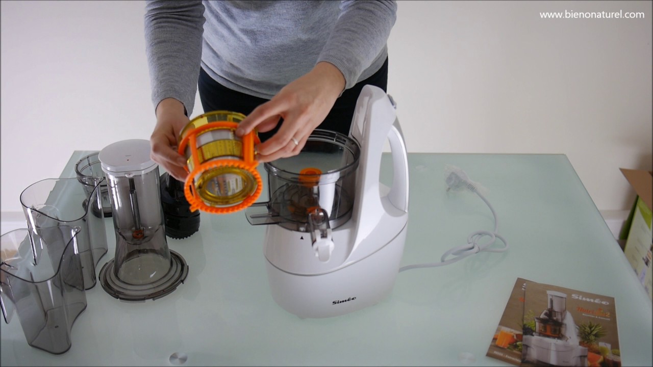 Montage de l'extracteur de jus Nutrijus 2
