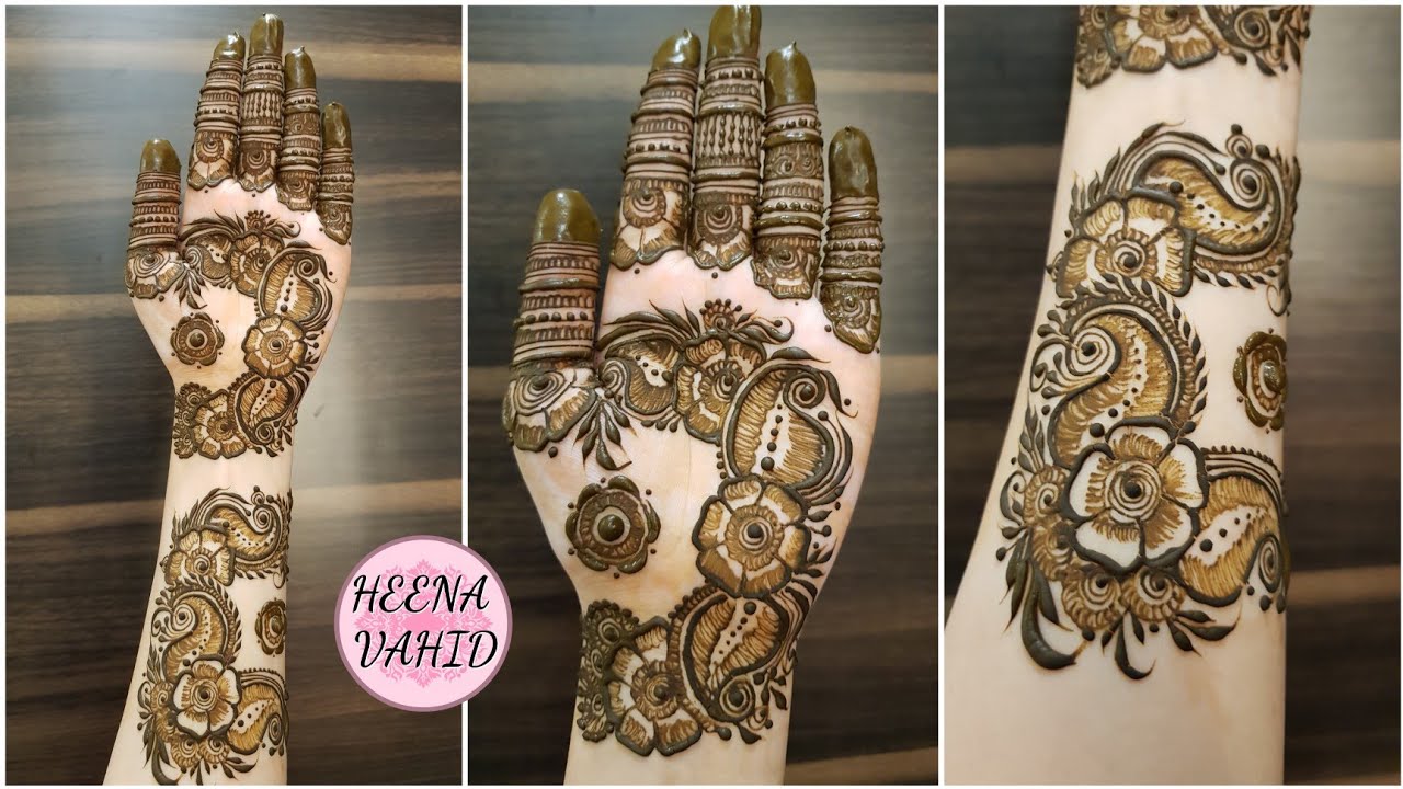 *New* Classic Arabic style mehndi design for front 2021 | Heena Vahid