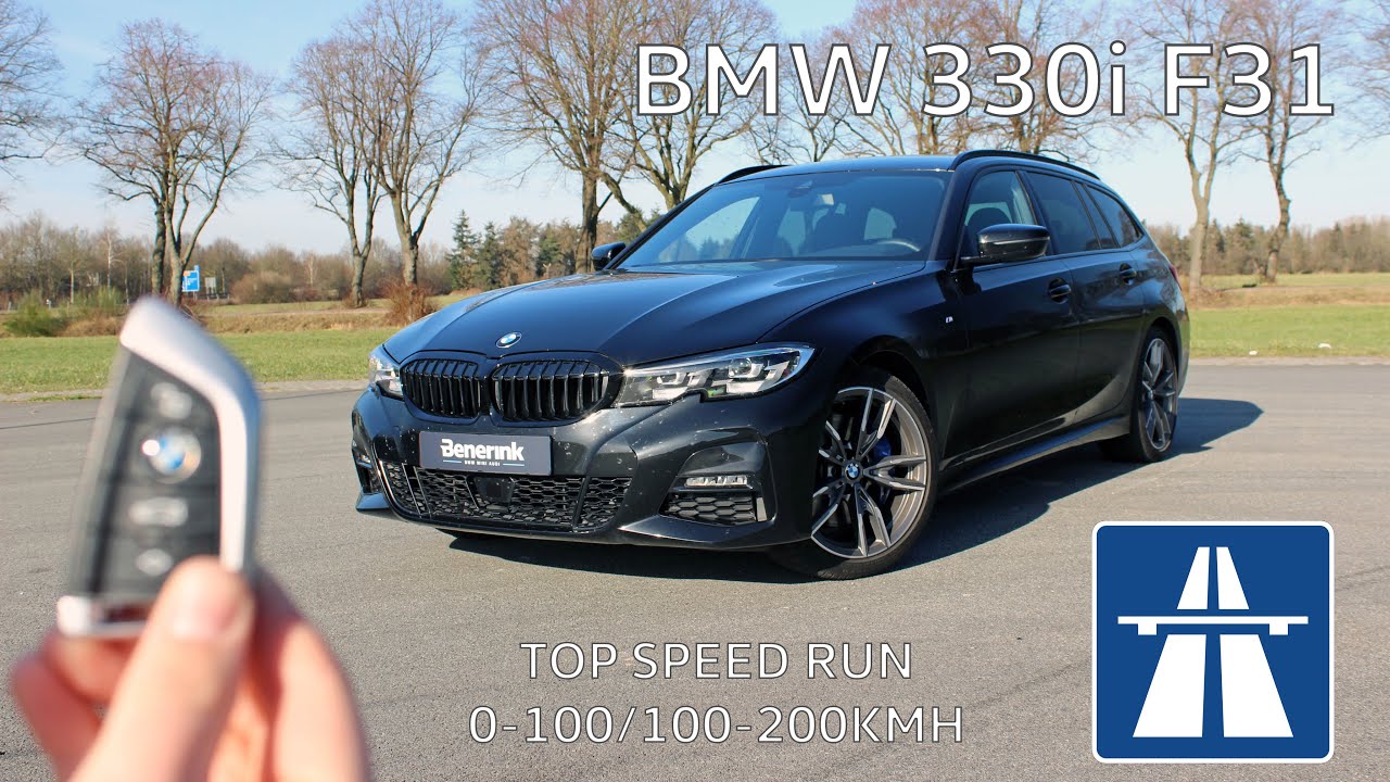 BMW 330i (G21) on AUTOBAHN POV 0-100 100-200 (NO SPEED LIMIT) TOP SPEED