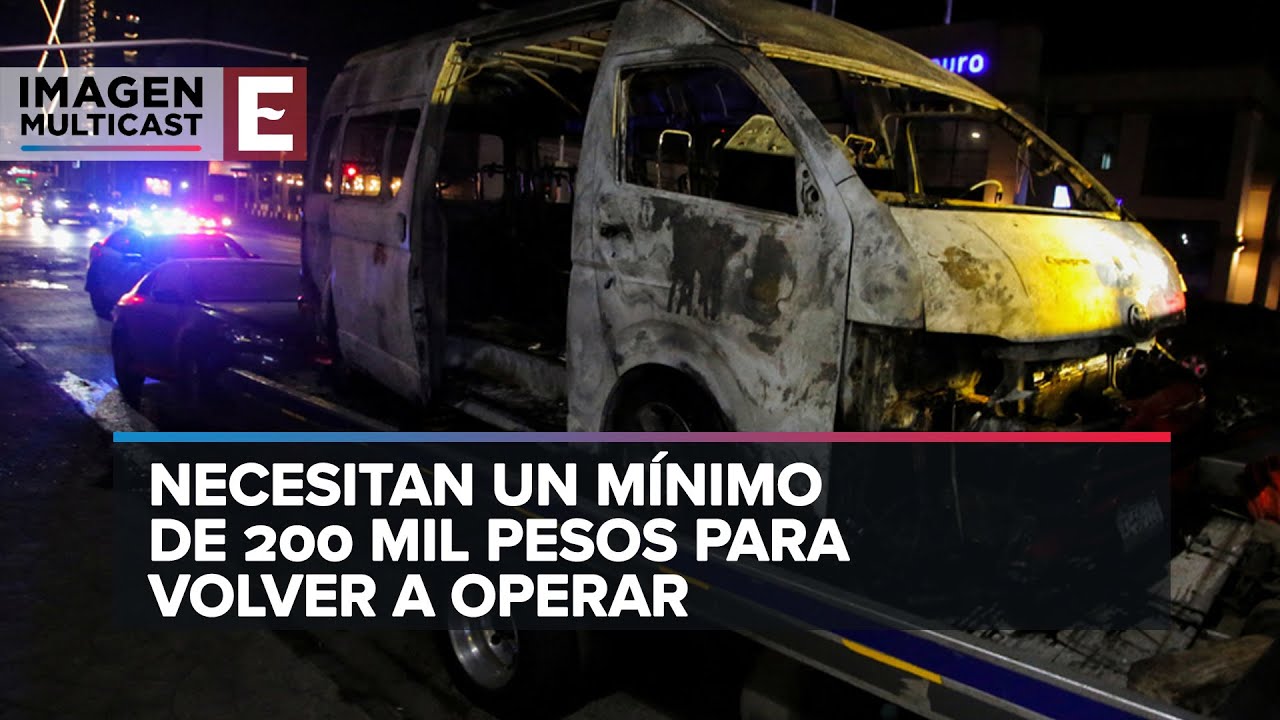 Tijuana: Dueños y choferes del transporte público sin ingresos por quema de unidades