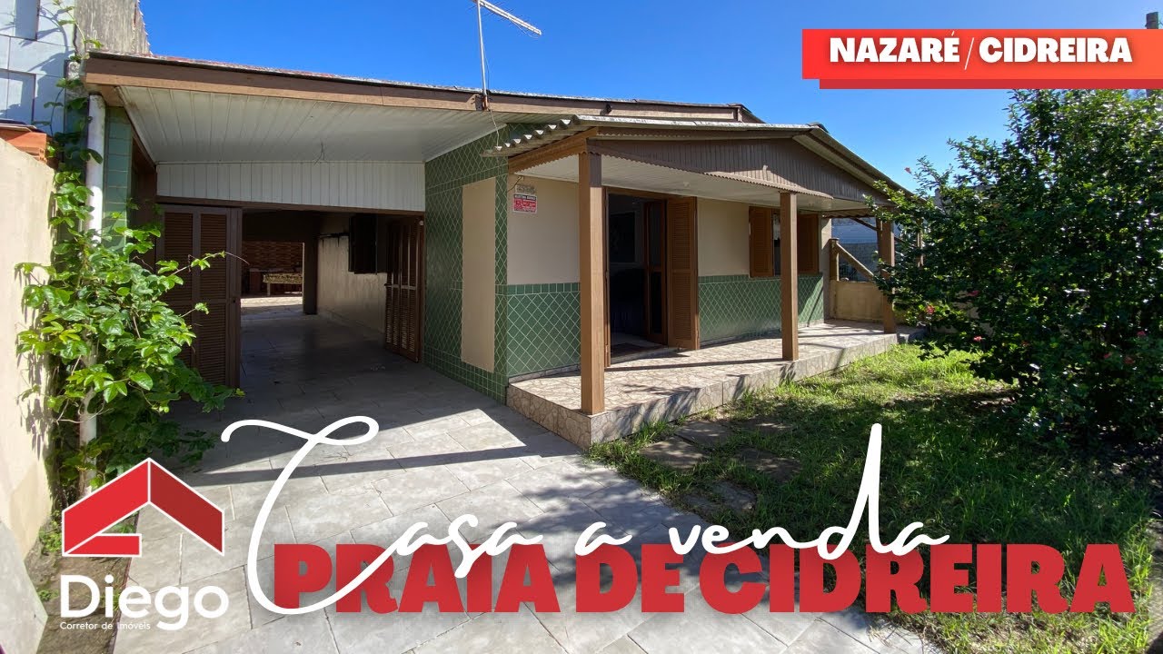 ❌ VENDIDA ❌ - CASA COM 3 DORMITÓRIOS NA PRAIA DE CIDREIRA! 1 QUADRA DO MAR
